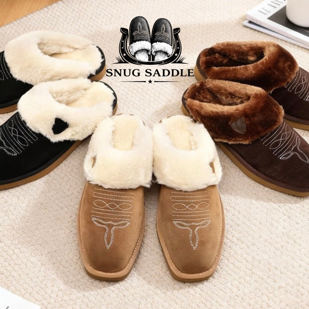 SnugSaddle™ Cowboy Slippers – Western Comfort Slip-Ons